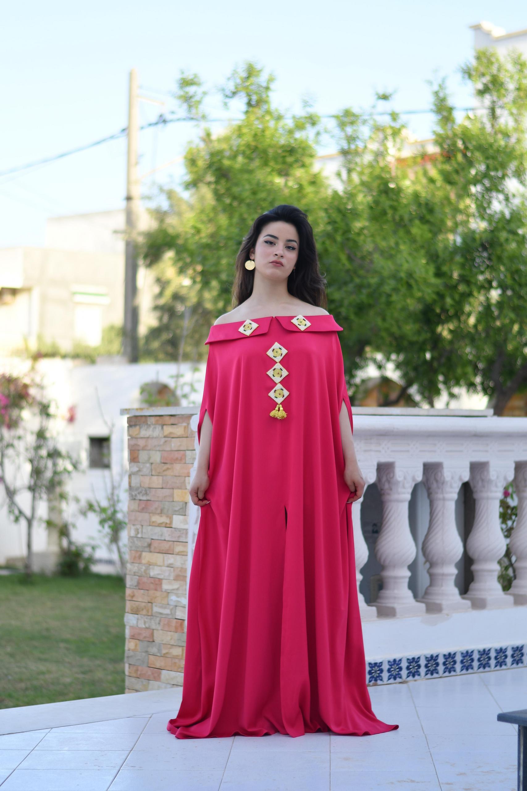 Black dress PK – embroidered with silver threads