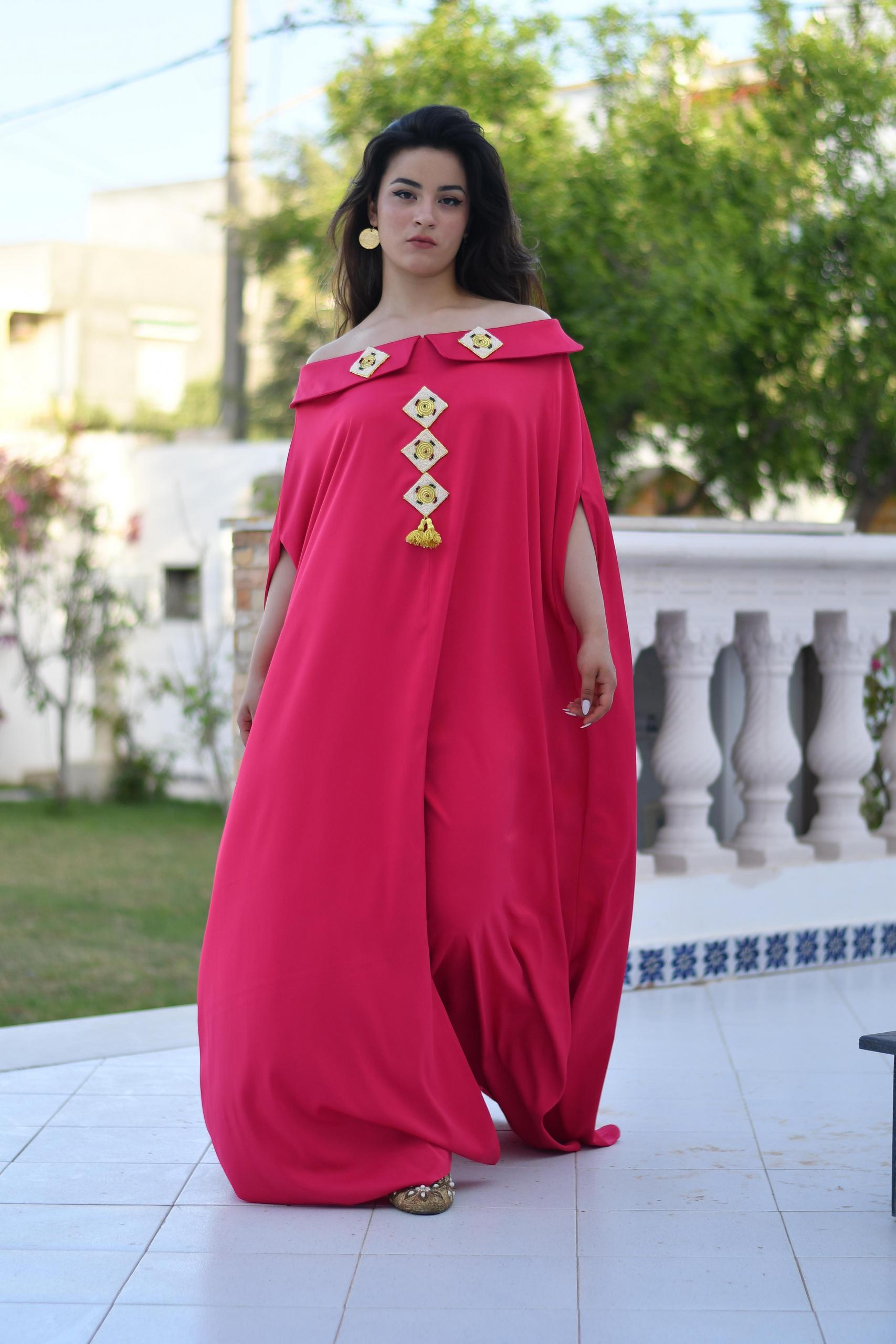 Black dress PK – embroidered with silver threads - Image 3